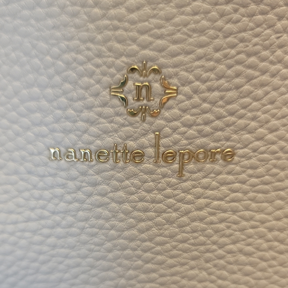 Nanette Lepore Cream Textured Bag
